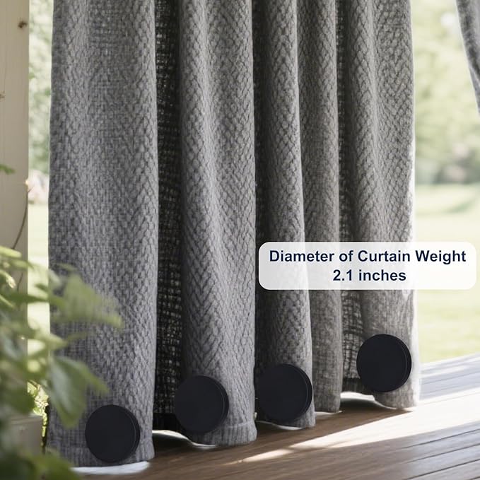 2LB Heavy Duty Outdoor Curtain Weights, Strong Magnetic Gazebo Curtain Weights - Image 5