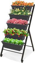 Giantex Vertical Raised Garden Bed on Wheels, Elevated Planter Raised Beds by Giantex