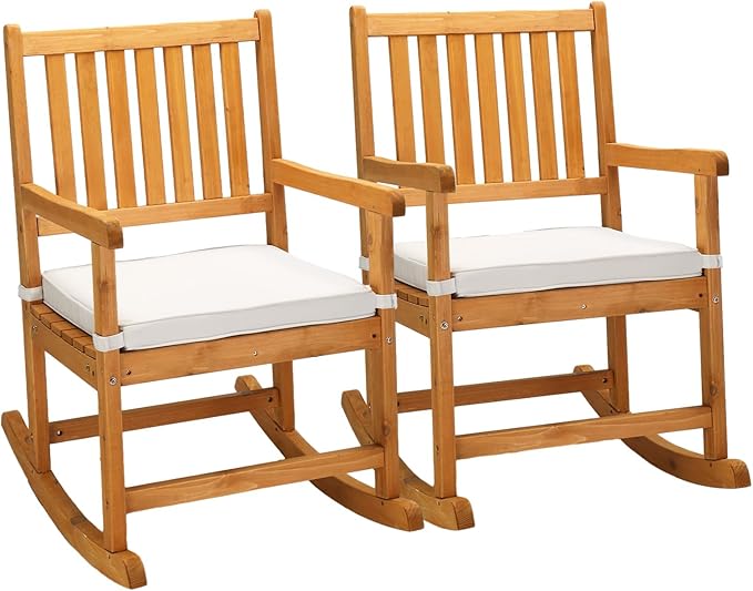 VINGLI Outdoor Rocking Chair, Weatherproof Rocker by VINGLI