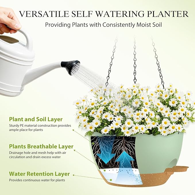 10 Inch Hanging Baskets 2 PC - Image 4
