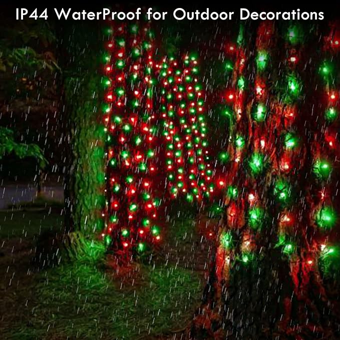 Upgraded Connectable 200 LED Christmas String Lights Outdoor Indoor, 66FT Red - Image 7