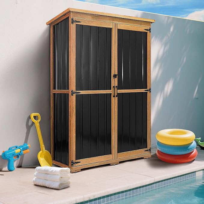 PetsCosset 46" L Large Outdoor Storage Cabinet - Image 7