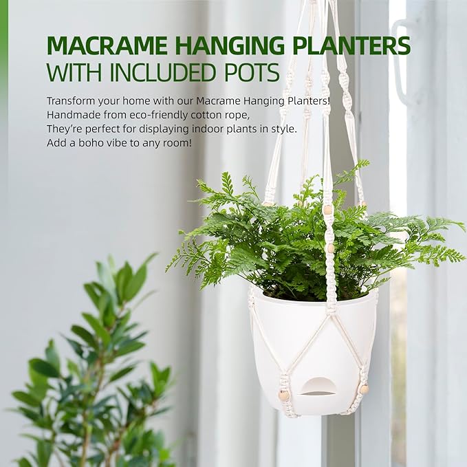 2-Pack 7.1-Inch Self-Watering Orchid Hanging planterS - Image 6