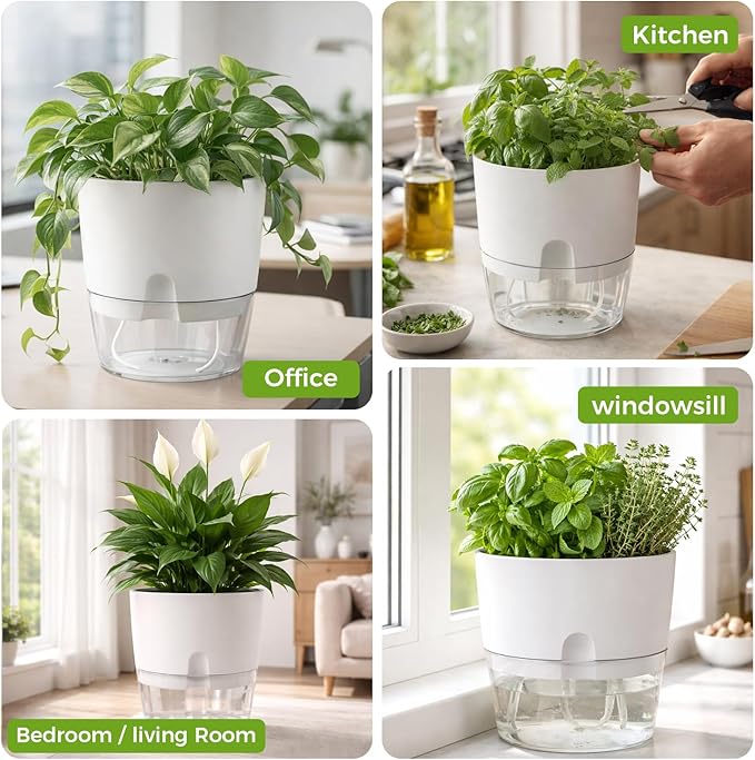 Planterhoma 5 Pack Self Watering Pots - Image 8