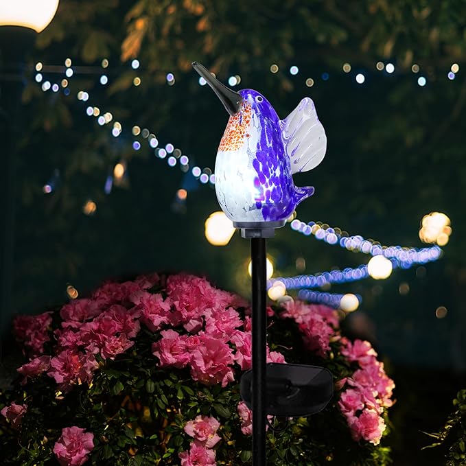 Afirst Decorative Solar Lights Outdoor Solar Hummingbird Stake Lights Hand - Image 6