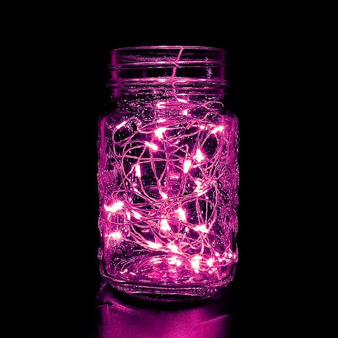 66Ft 200LED Pink Fairy Lights Plug in, Waterproof String Lights Outdoor & - Image 5