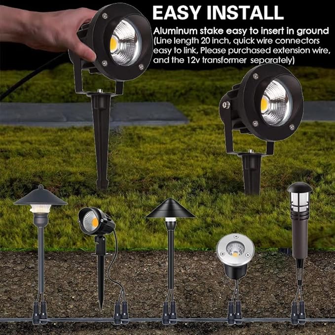 EAGLOD 20W Led Spotlights Outdoor Landscape Lights, Low Voltage Led Landscape - Image 4