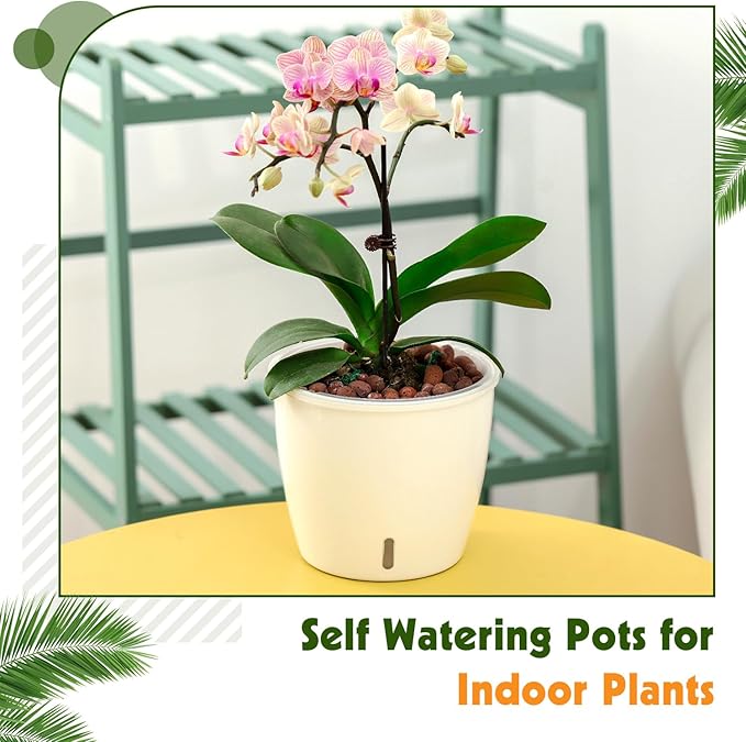 Self-Watering Pots for Indoor Plants, Small African Violet Pots - Image 6