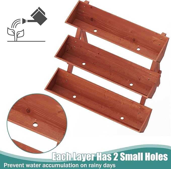 Raised Garden Bed, 3 Tier Vertical Garden Planter - Image 4