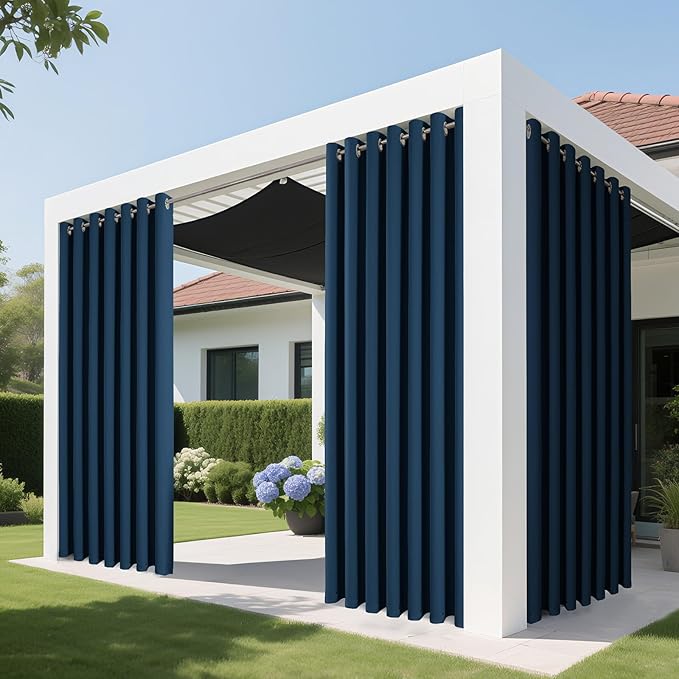 Joydeco Blackout Patio Sliding Door Curtains 90 Inches Long, Grommet Privacy - Image 4