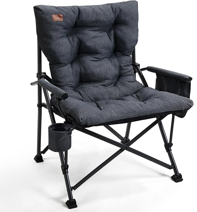 EVER ADVANCED Padded Oversized Folding Camping Chair by EVERADVANCED