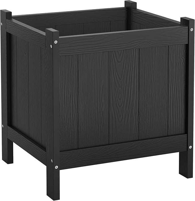 LUE BONA Outdoor Plant Pots, 13.7" x 12.5" x 14.5" HDPS Flower Pots - Image 7