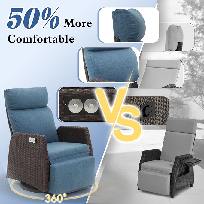 Adjustable Outdoor Recliner Chair - Image 5