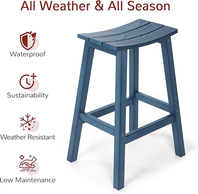 Stoog All-Weather Outdoor Bar Table, Patio Counter Height Bar Tables - Image 6