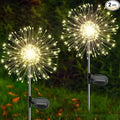 Solar Garden Lights Outdoor, 2 Pack 120 LED Twinkling Firework Lights Decorative by Yaafen