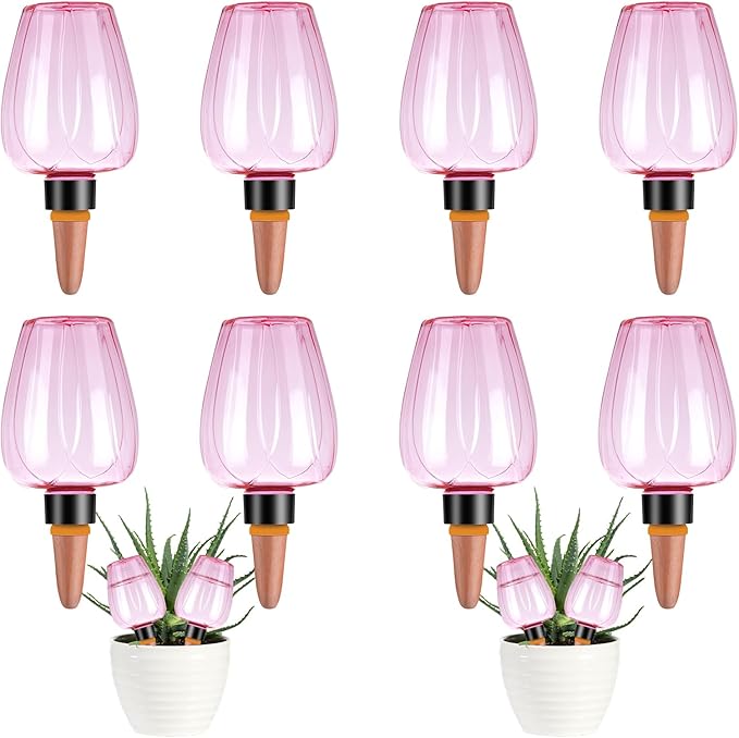 8 Pcs Plant Watering Globes Self Watering Planter Insert Plants Top Fill Water by Unknown