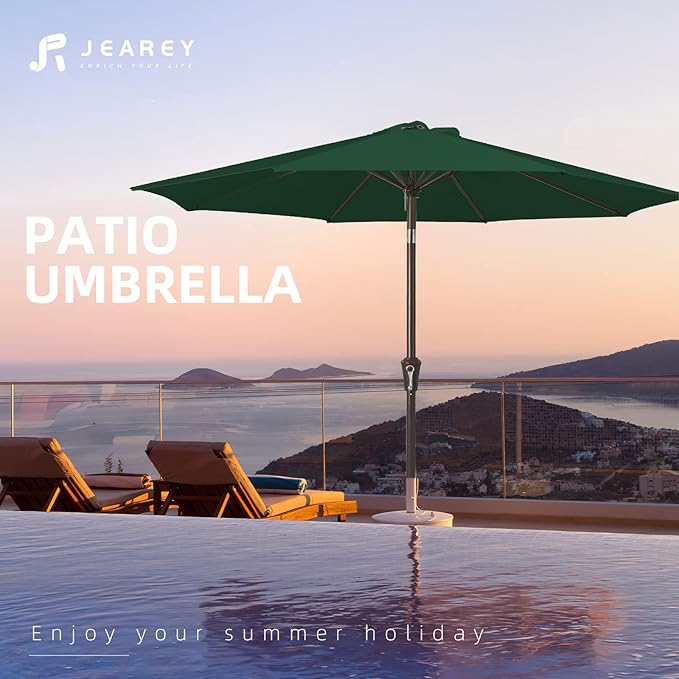 JEAREY 9FT Outdoor Patio Umbrella Outdoor Table Umbrella - Image 7