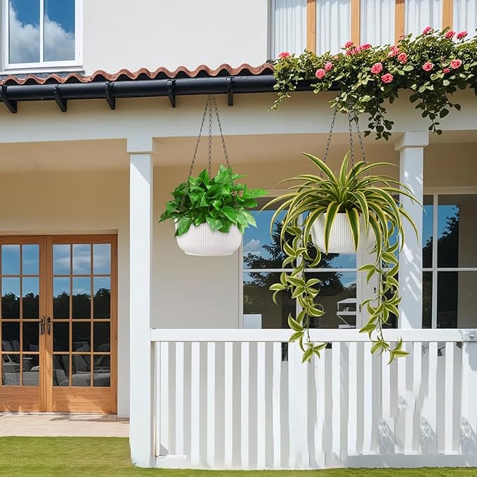 10 Inch Hanging Planters for Outdoor Indoor Plants - Image 6