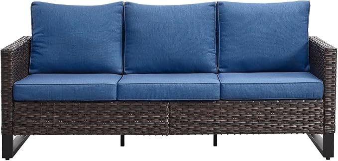 Belord Outdoor Couch Patio Furniture: Wicker Patio Sofa by Belord