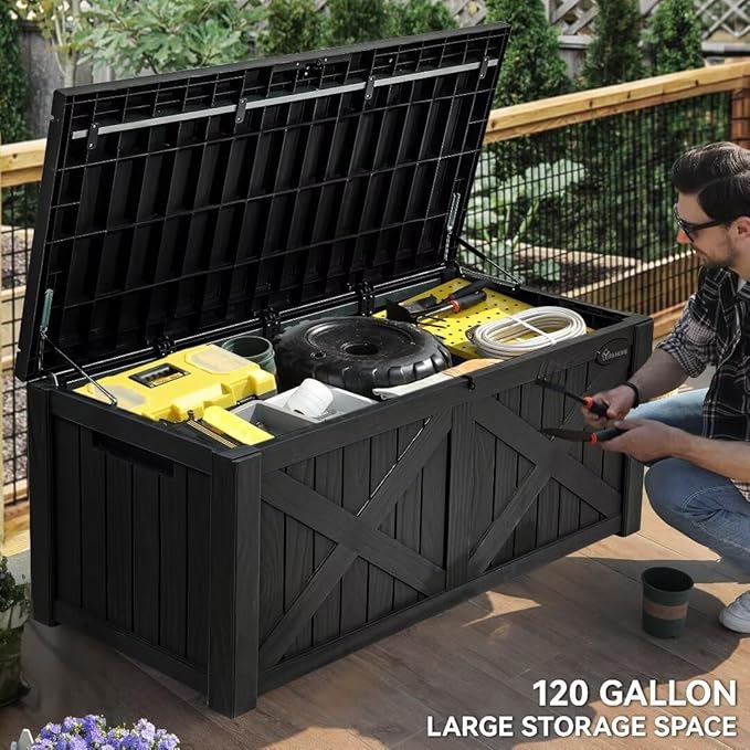 YITAHOME 150 Gallon Large Deck Box - Image 6