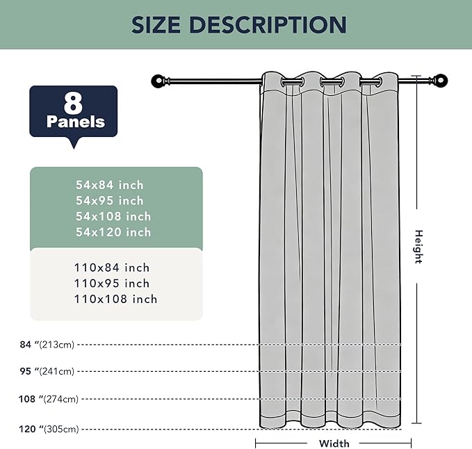 Black Outdoor Curtains for Patio Waterproof - Image 7
