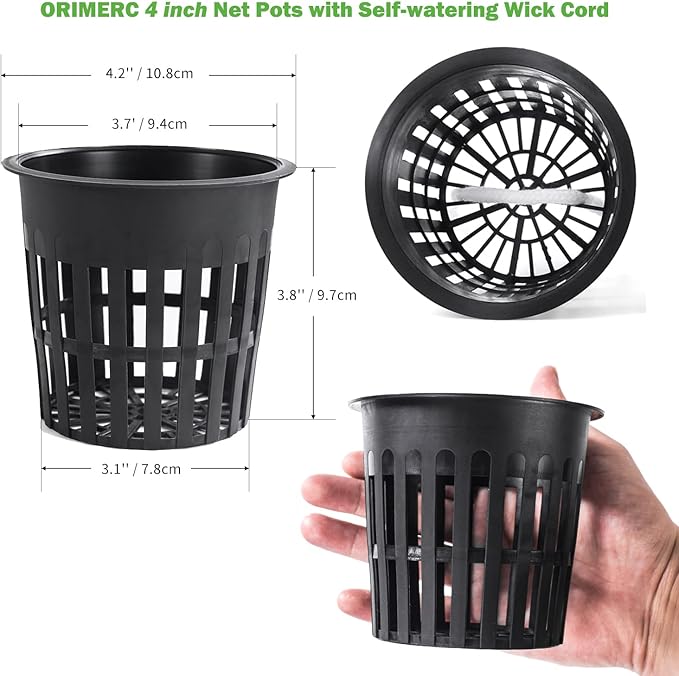 ORIMERC 4 inch 15 Pack Net Cups Pots, - Image 2