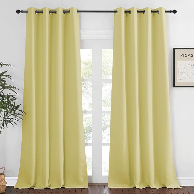 NICETOWN Bedroom Curtain Room Darkening Drapery 102 inches Length by NICETOWN