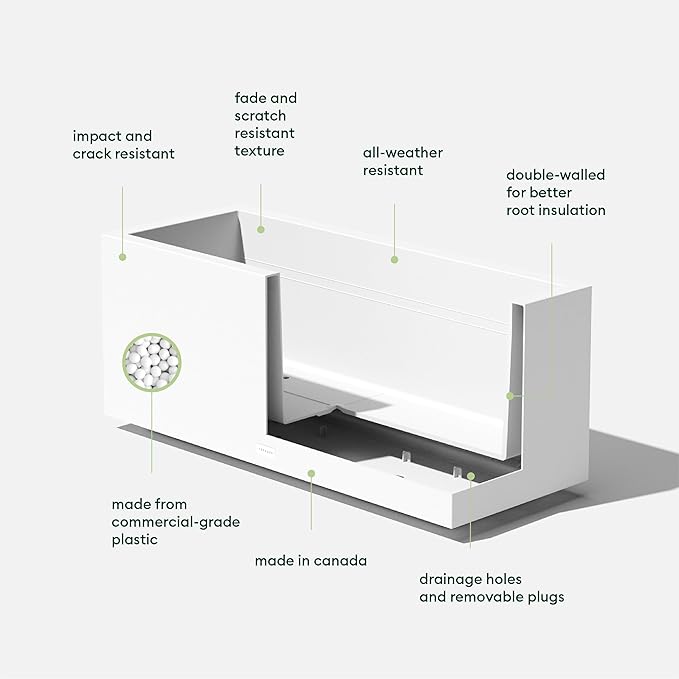 Veradek Block Series Long Box Planter - Image 2