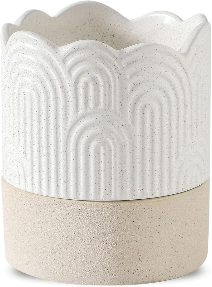 Nihow Self Watering Plant Pot: 4.5 Inch Ceramic Planter by Nihow