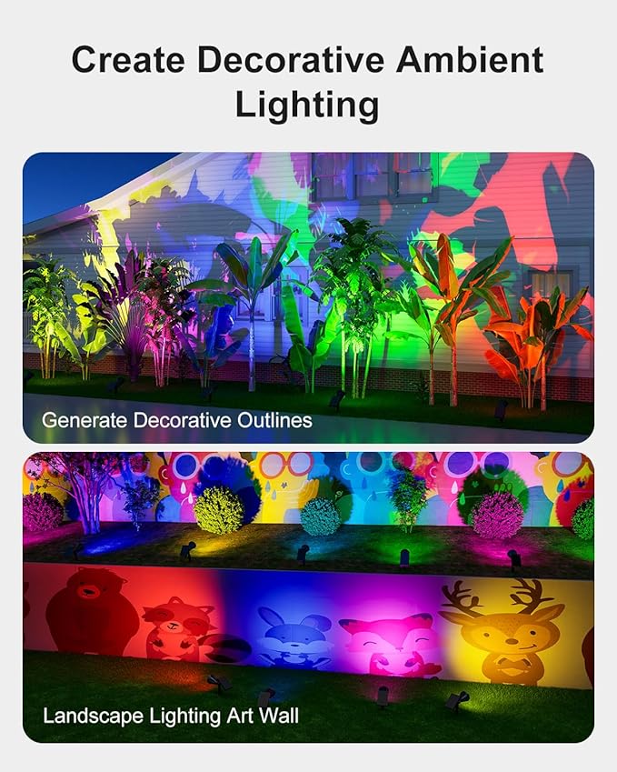 2 Pack Color Changing Solar Spotlights Outdoor - Image 3