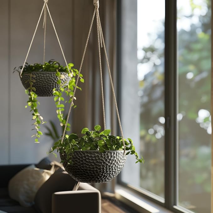 LA JOLIE MUSE Hanging Planters for Indoor Plants, Medium Hanging Planters - Image 6