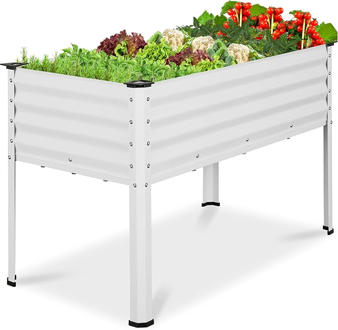 Best Choice Products 48x24x30in Galvanized Raised Garden Bed, Metal Elevated by BestChoiceProducts
