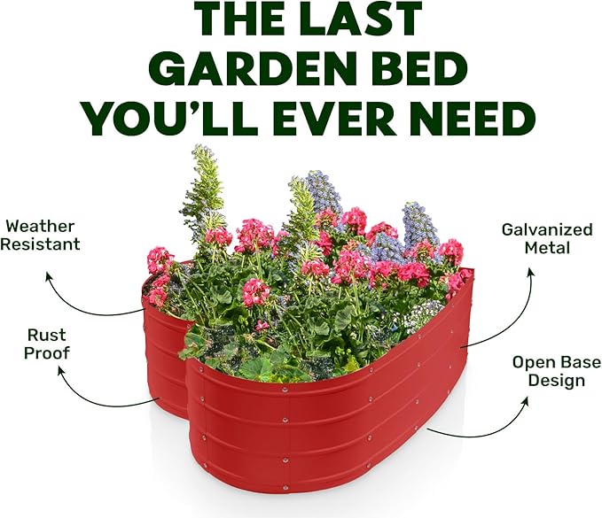 Plant & Plot Galvanized Raised Garden Beds Outdoor // Planter Raised Beds - Image 5