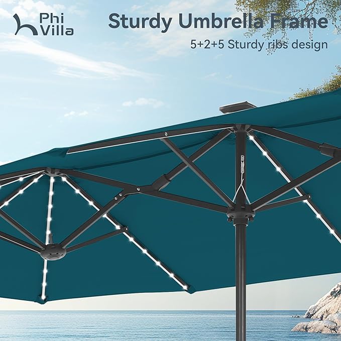 PHI VILLA 13ft Patio Umbrella - Image 5