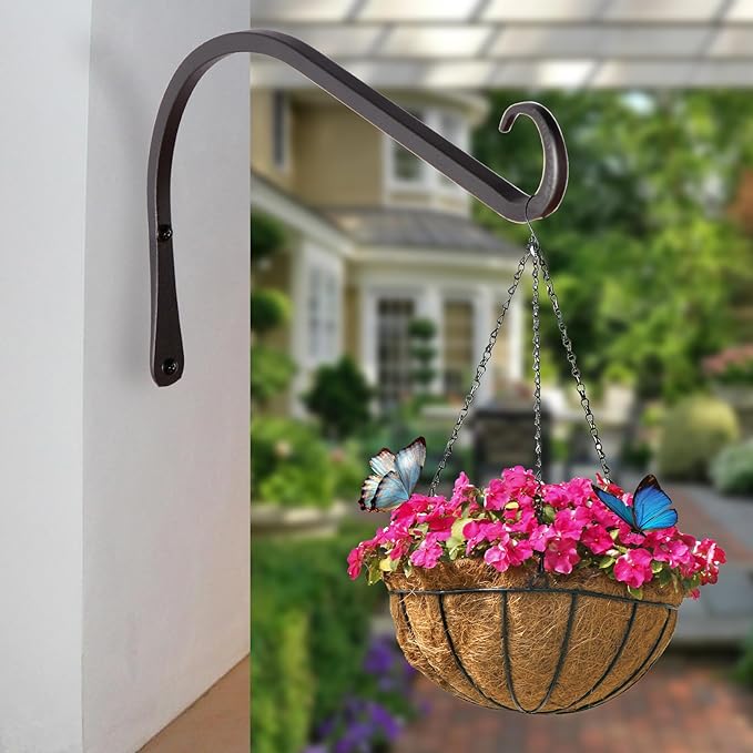 11 inch Plant Hanger, Sturdy Hanging Plant Bracket Outdoor, Hanging Plant Wall - Image 6