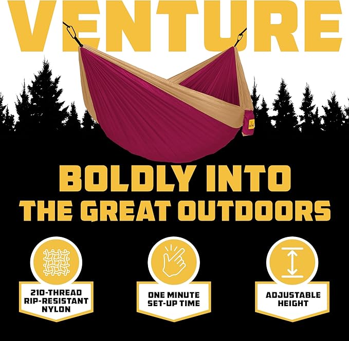 Wise Owl Outfitters Camping Hammock – 500lbs Portable Hammock - Image 3
