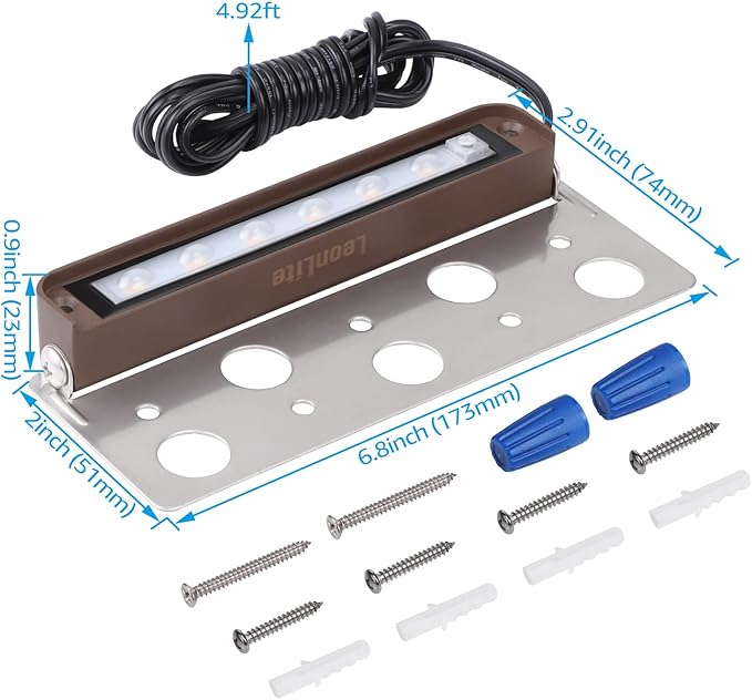 LEONLITE 8-Pack Premium Series 5CCT 7 Inch LED Hardscape Lighting Swivel - Image 7