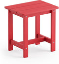 LUE BONA Outdoor Side Table, HDPS Small Outdoor Adirondack Side Tables by LUEBONA