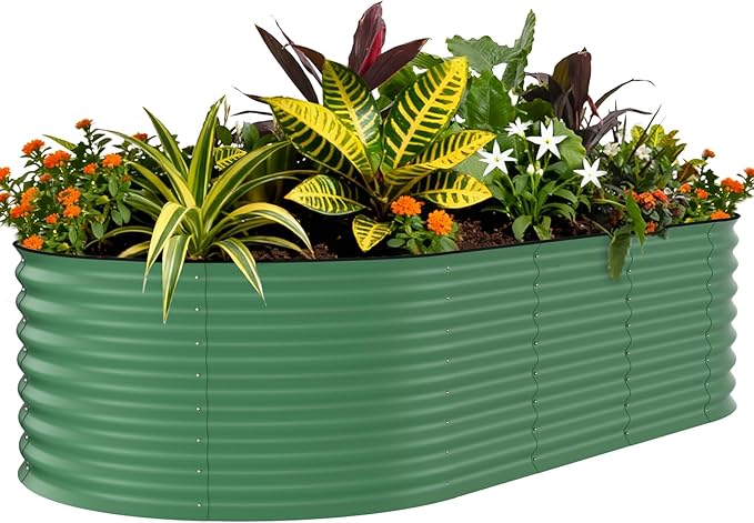 Garvee Galvanized Raised Garden Bed Outdoor, Rust-Resistant Raised Garden Beds by Garvee
