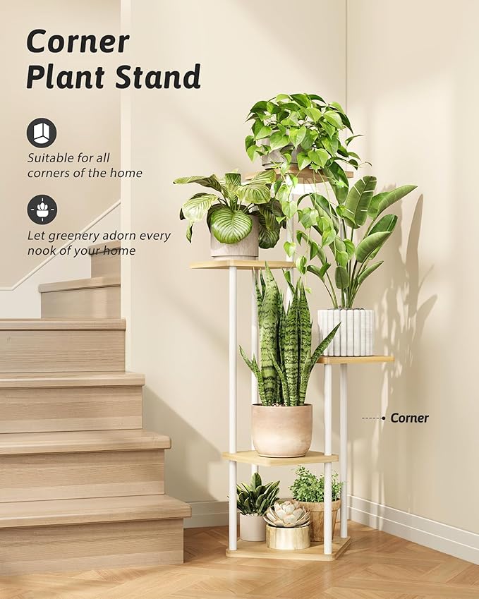 Tall Plant Stand Indoor 5 Tiered Plant Shelf - Image 3
