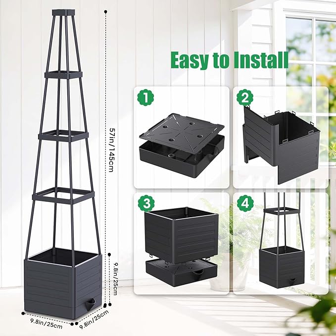4 Pack Raised Garden Bed Planter Box - Image 7
