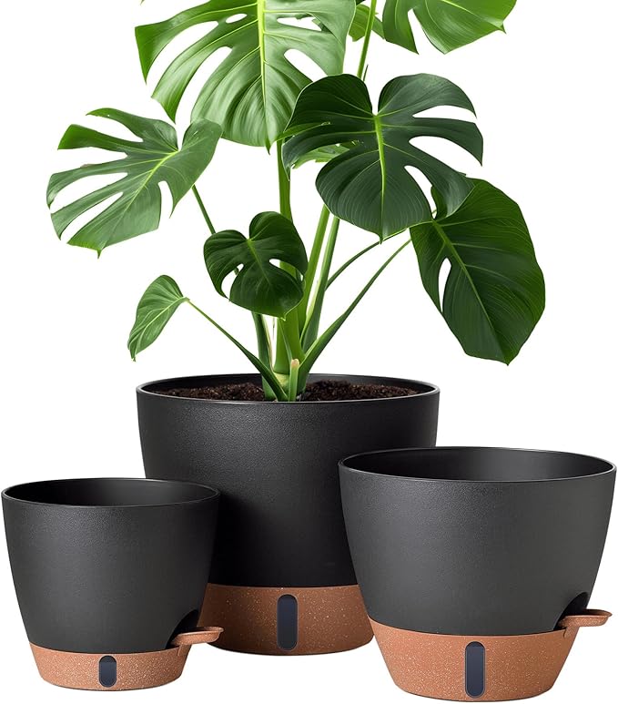 12/10/8 Inch Self Watering Pots by Montresor