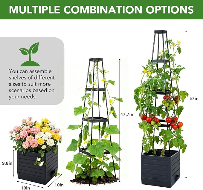 2 Pack Raised Garden Bed Planter Box - Image 5