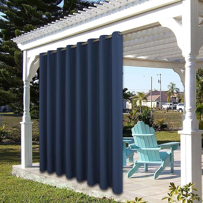 BONZER Outdoor Curtains for Patio Waterproof Thick Privacy Grommet Light - Image 7