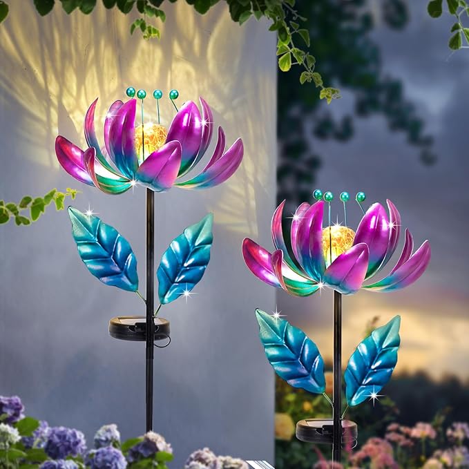 Outdoor Garden Decor Solar Spinners Lights - Image 5