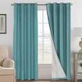 H.VERSAILTEX Linen Blackout Curtains 96 Inches Long 100% Absolutely Blackout by HVERSAILTEX