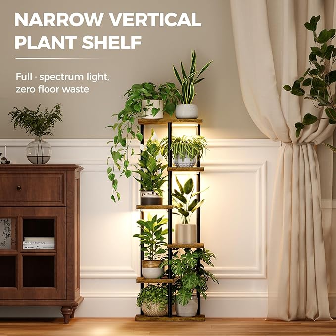 Bamworld Plant Shelf with Grow Light - Image 3