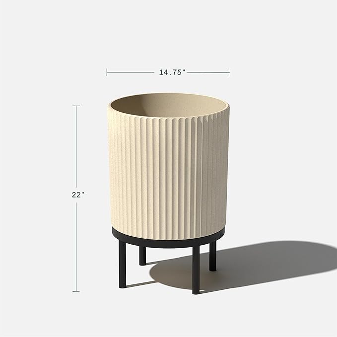 Veradek Demi Series Round Planter w/ Stand - Image 3