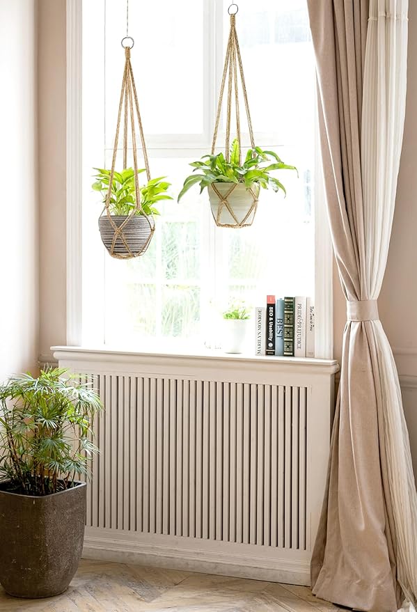 Dahey Macrame Plant Hanger Indoor Hanging Planter Basket Handmade Woven Cotton - Image 2
