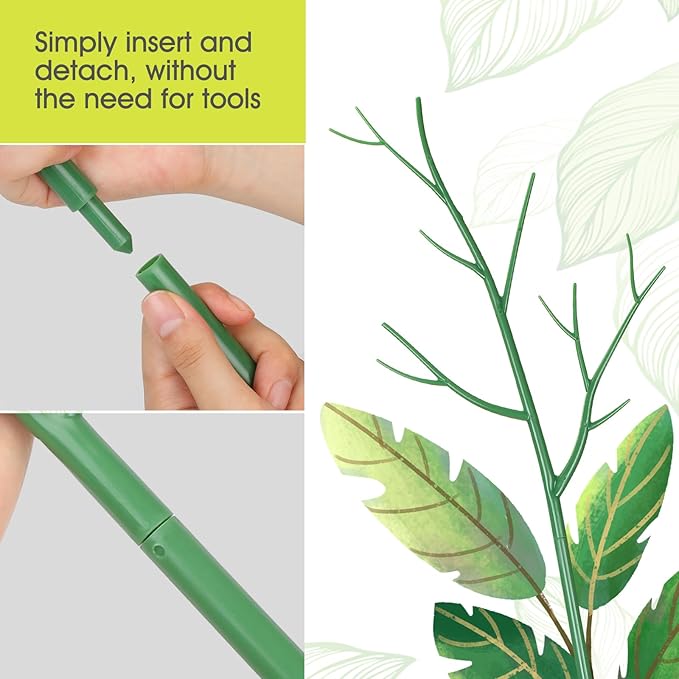 10 Pack Plant Support Stakes for Indoor Plants, 27.56 Inch Twig Plant Sticks - Image 6